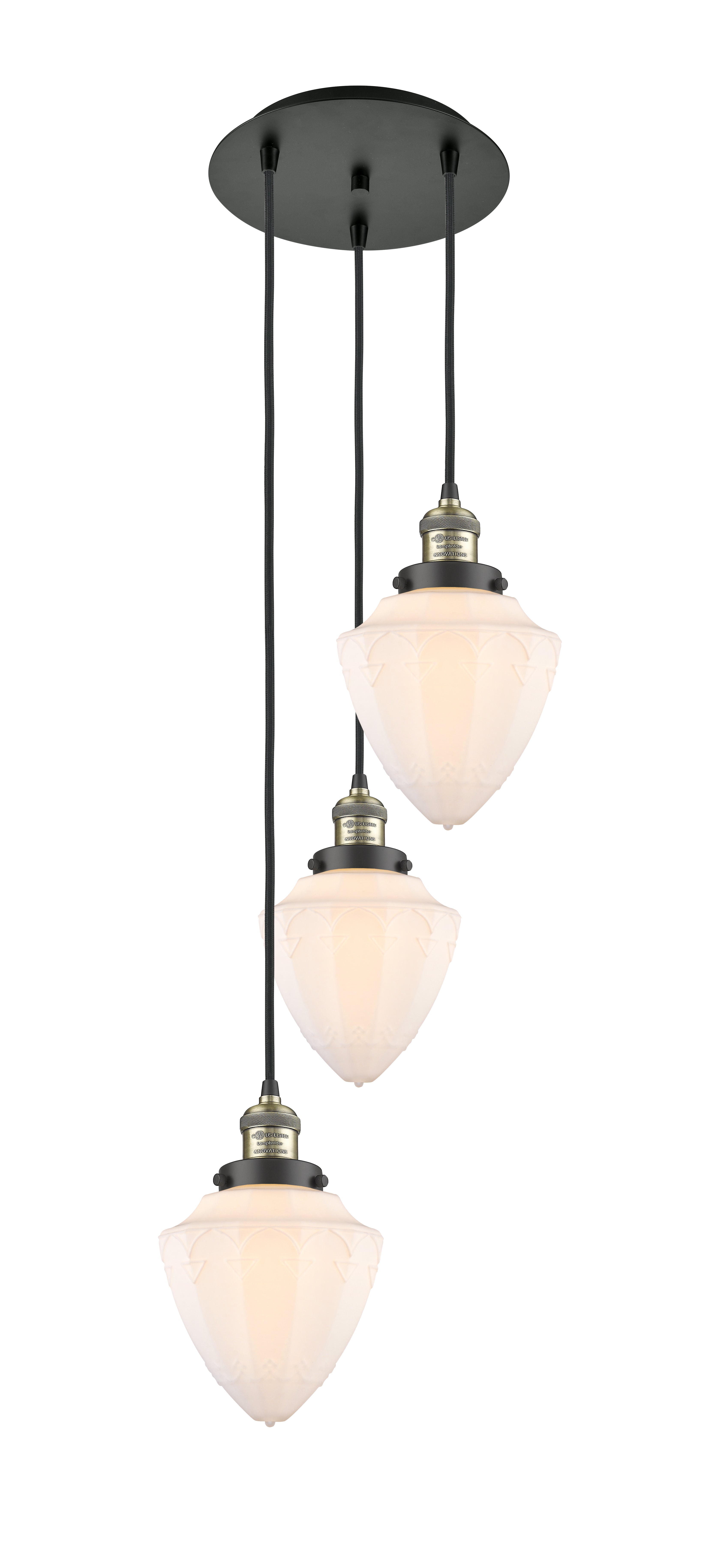 Franklin Restoration Multi Pendant Antique Brass