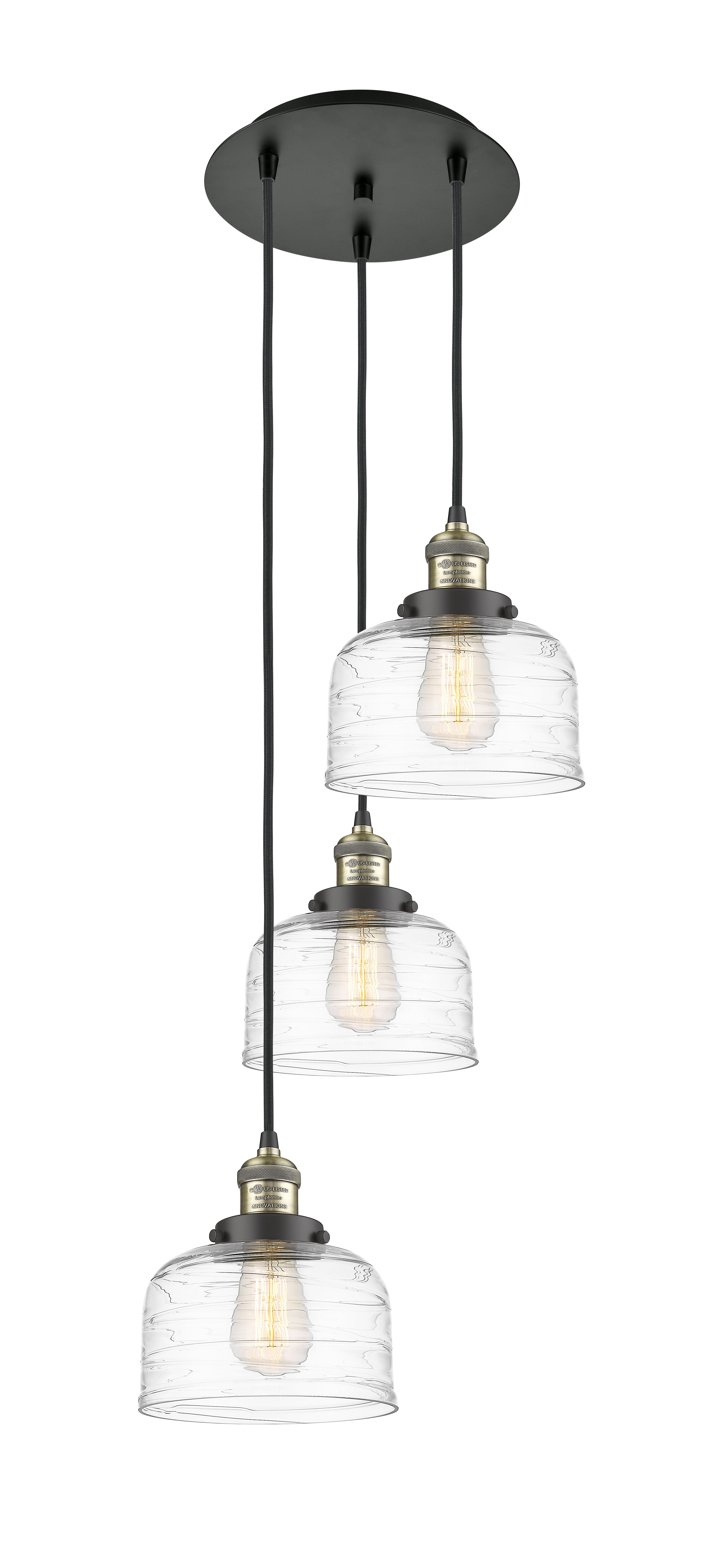 Franklin Restoration Multi Pendant Antique Brass