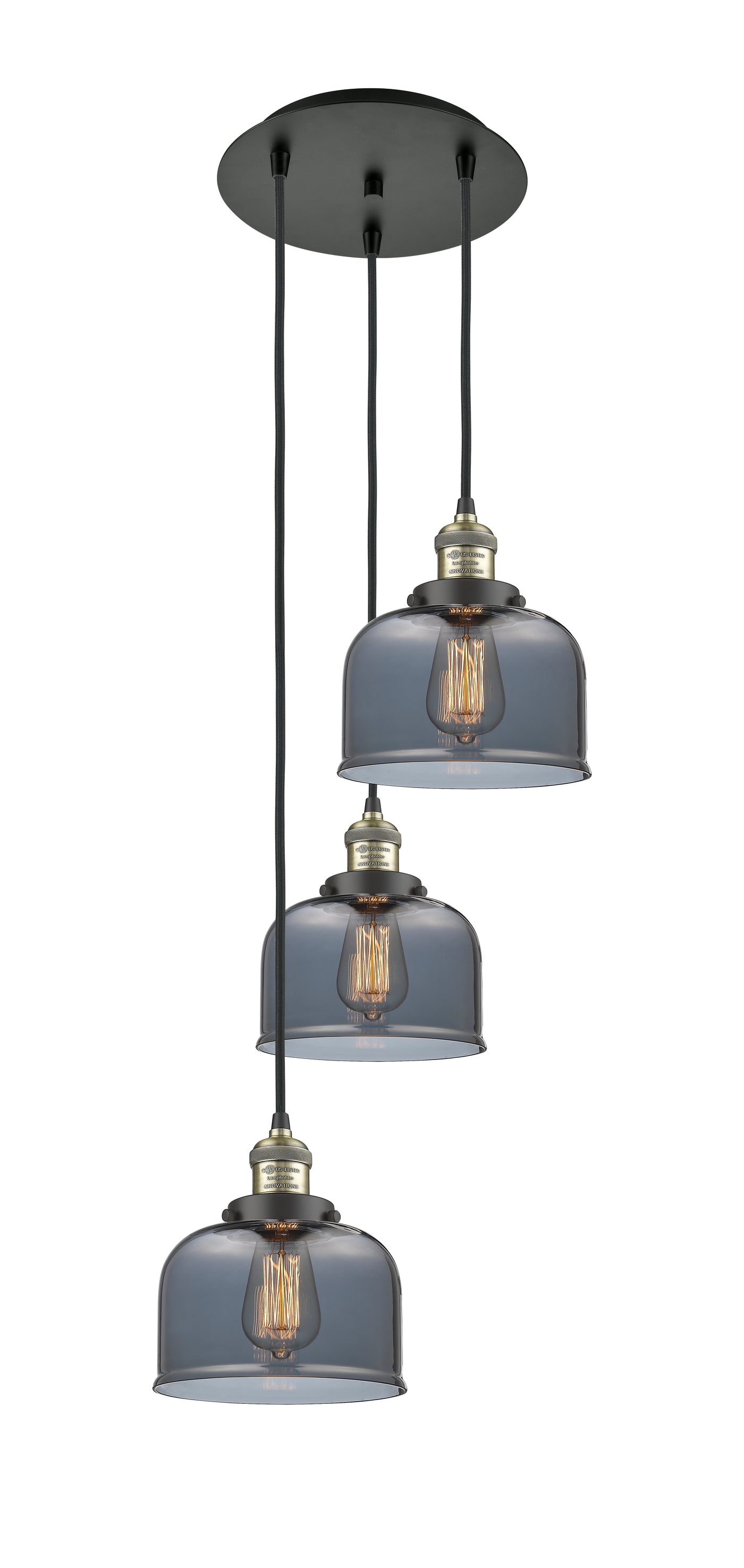 Franklin Restoration Multi Pendant Antique Brass