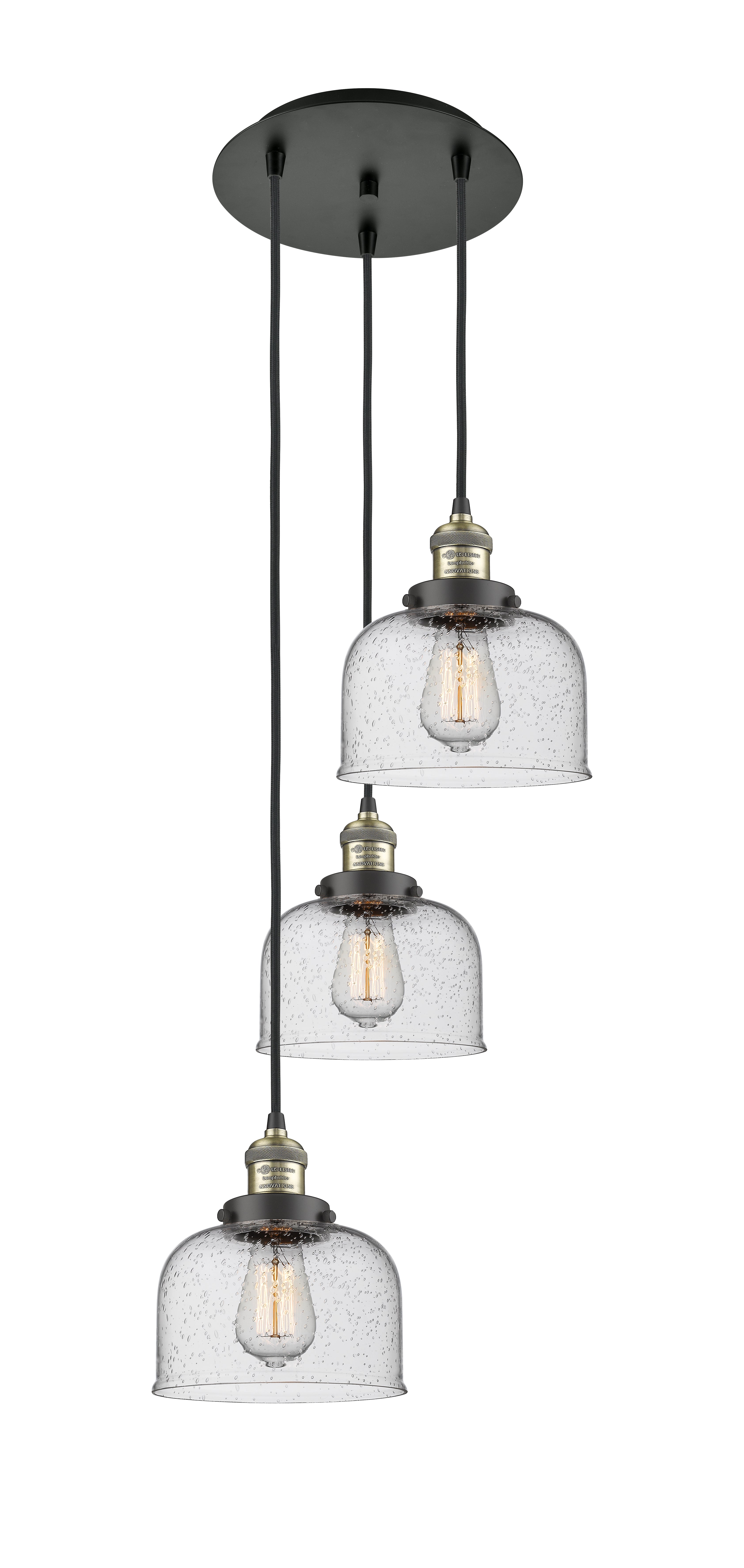 Franklin Restoration Multi Pendant Antique Brass