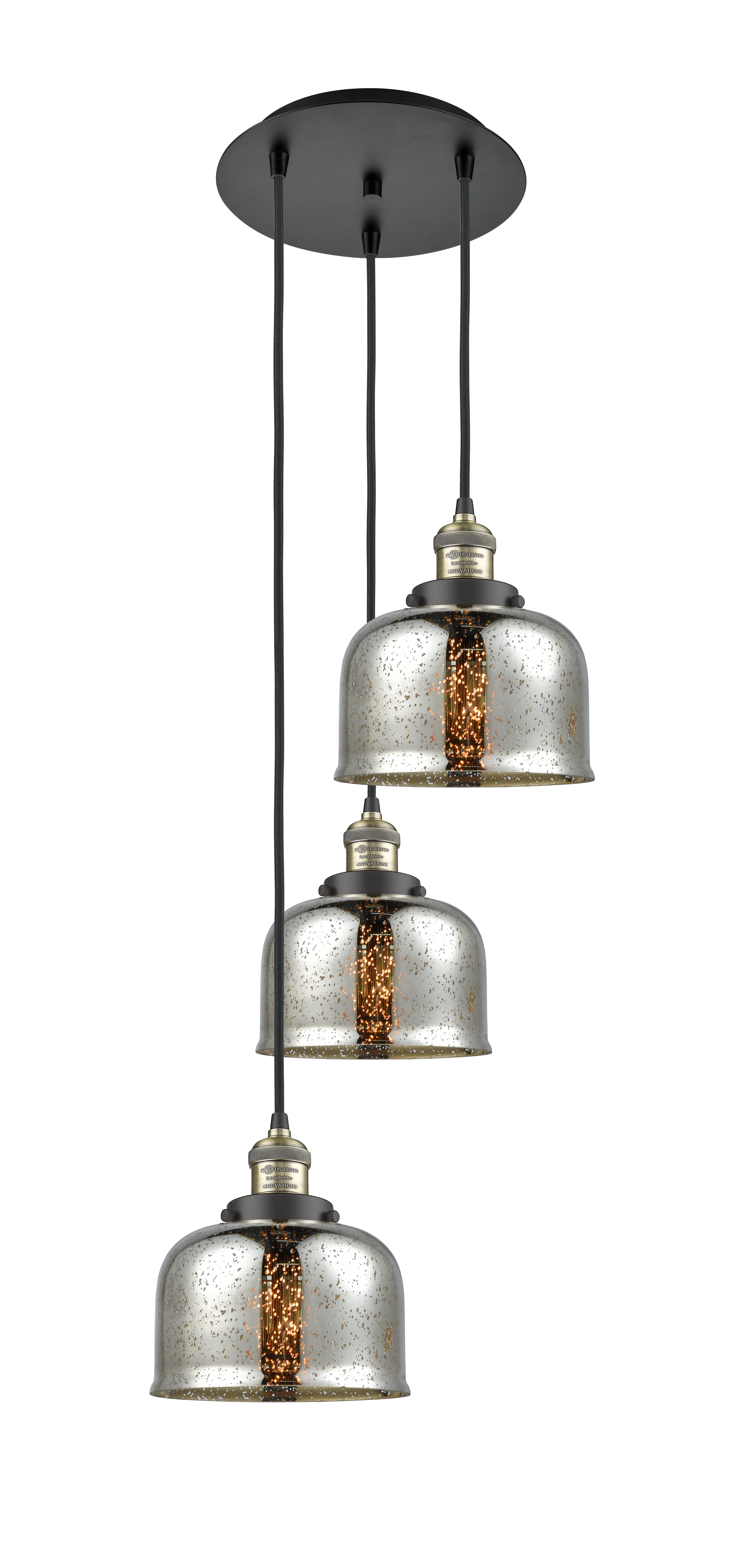 Franklin Restoration Multi Pendant Antique Brass