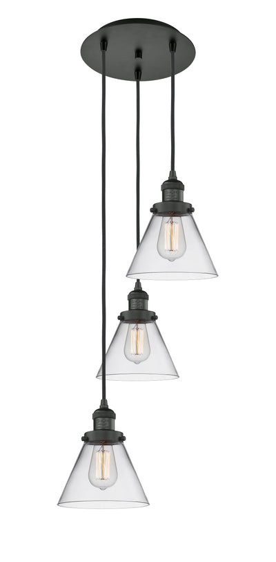 Franklin Restoration Multi Pendant Antique Brass