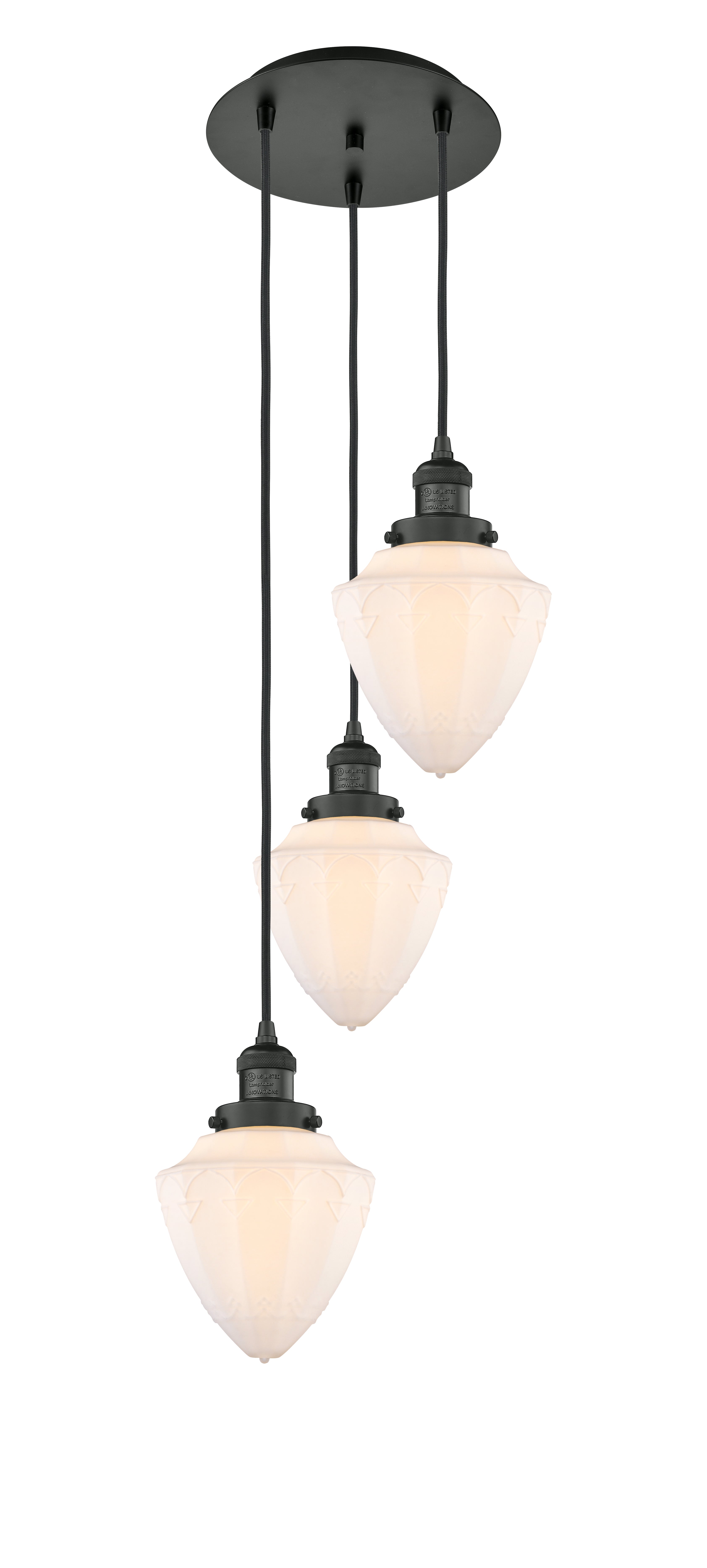 Franklin Restoration Multi Pendant Antique Brass