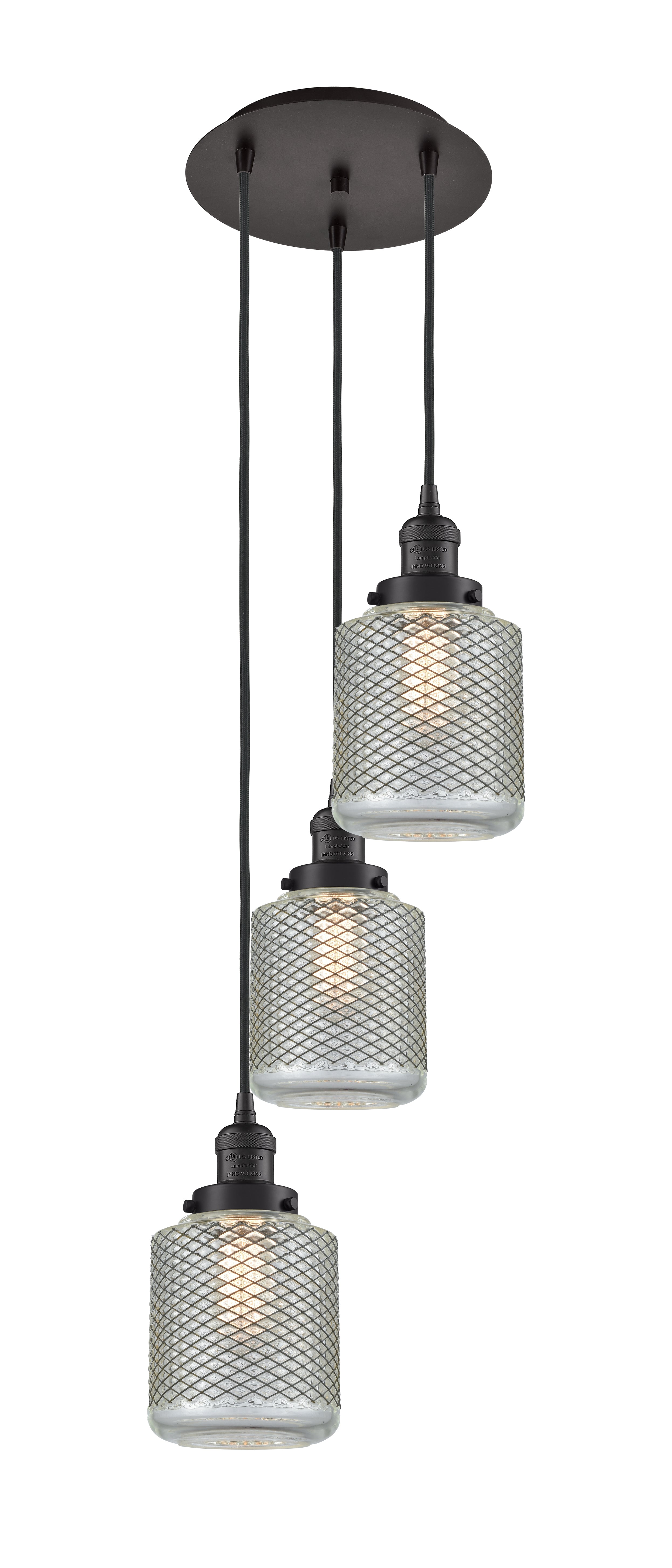 Franklin Restoration Multi Pendant Antique Brass