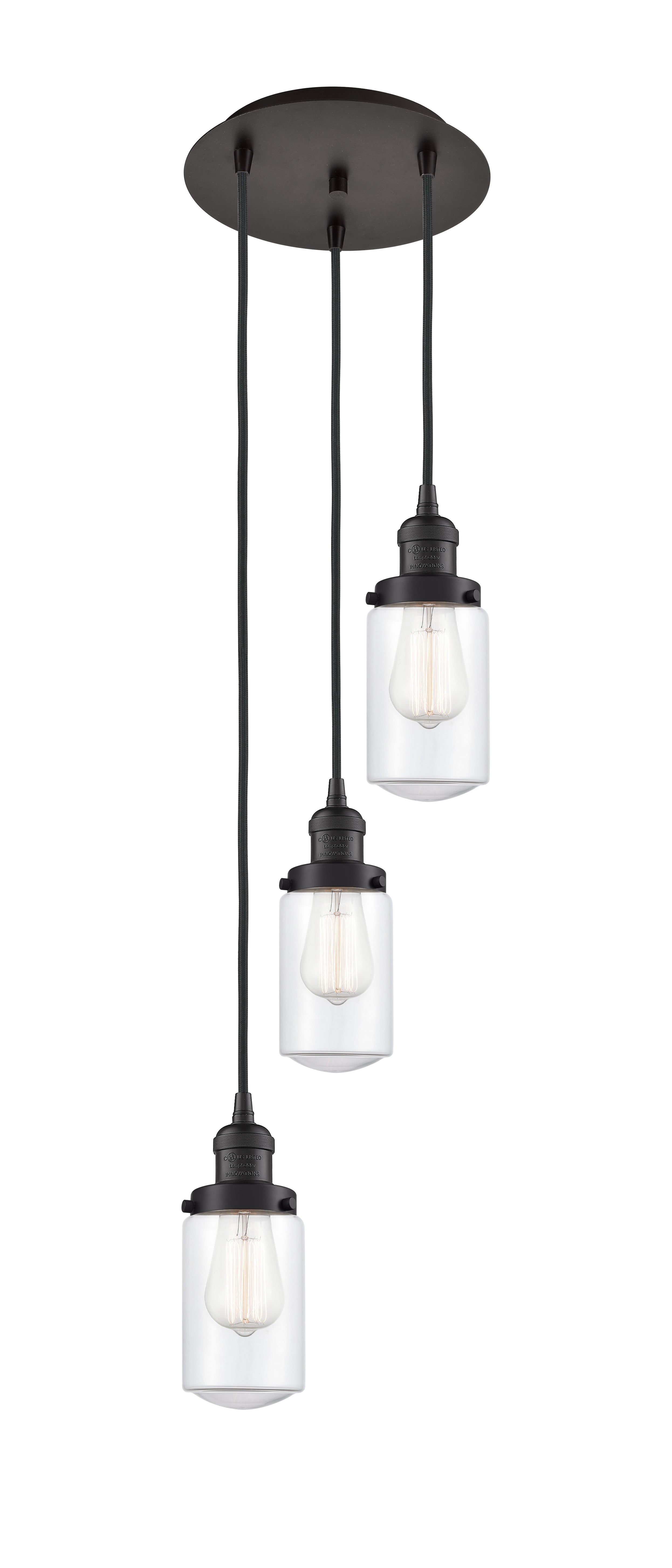 Franklin Restoration Multi Pendant Cast Brass