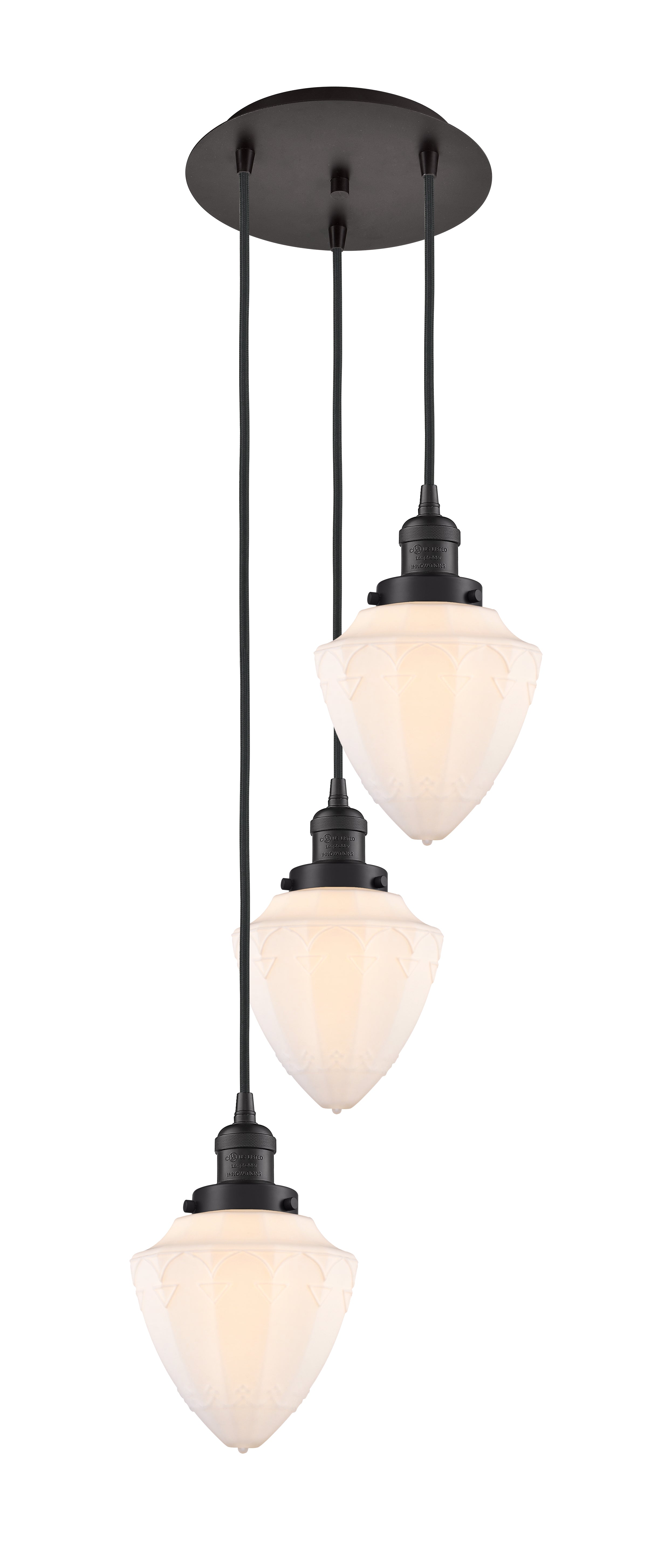 Franklin Restoration Multi Pendant Antique Brass