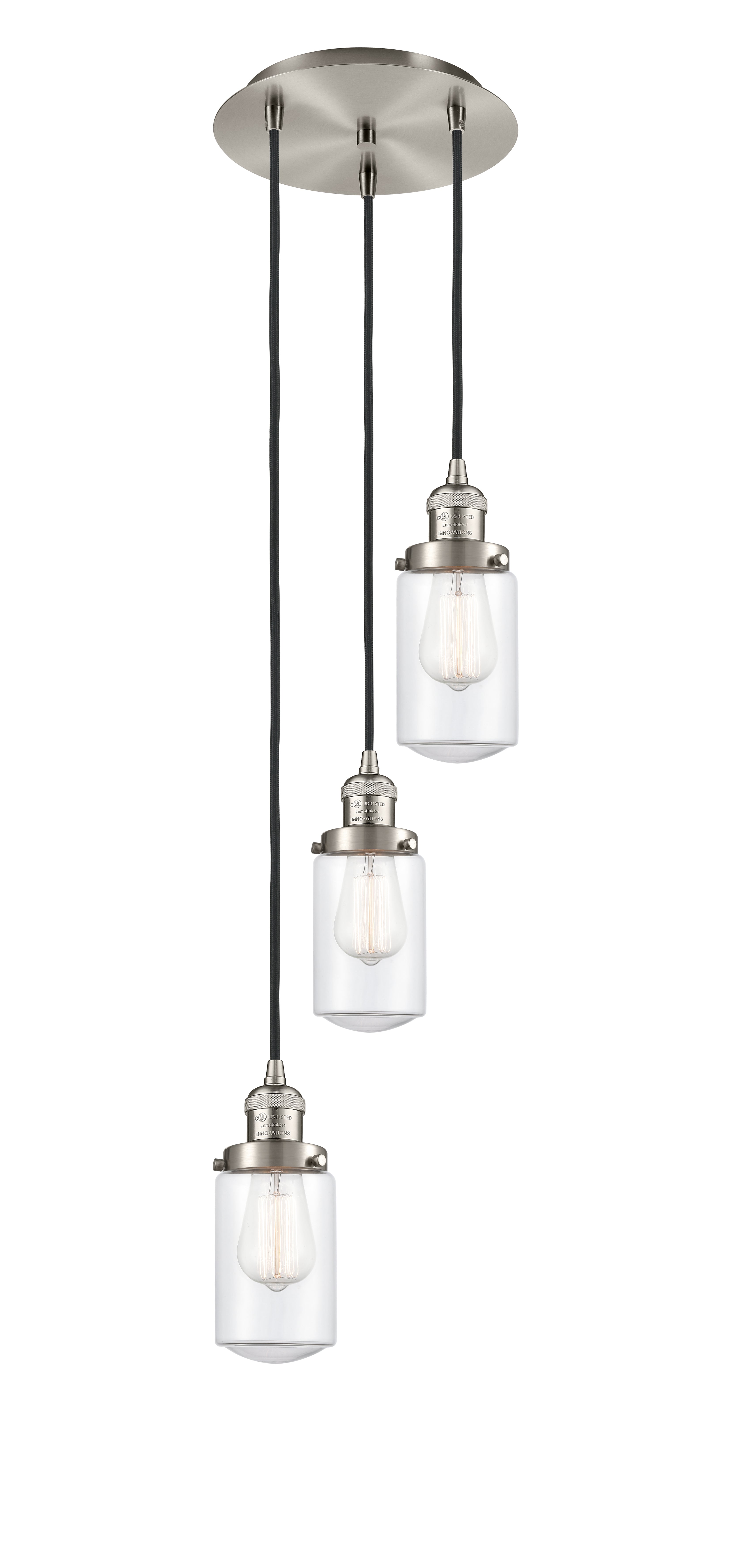 Franklin Restoration Multi Pendant Cast Brass