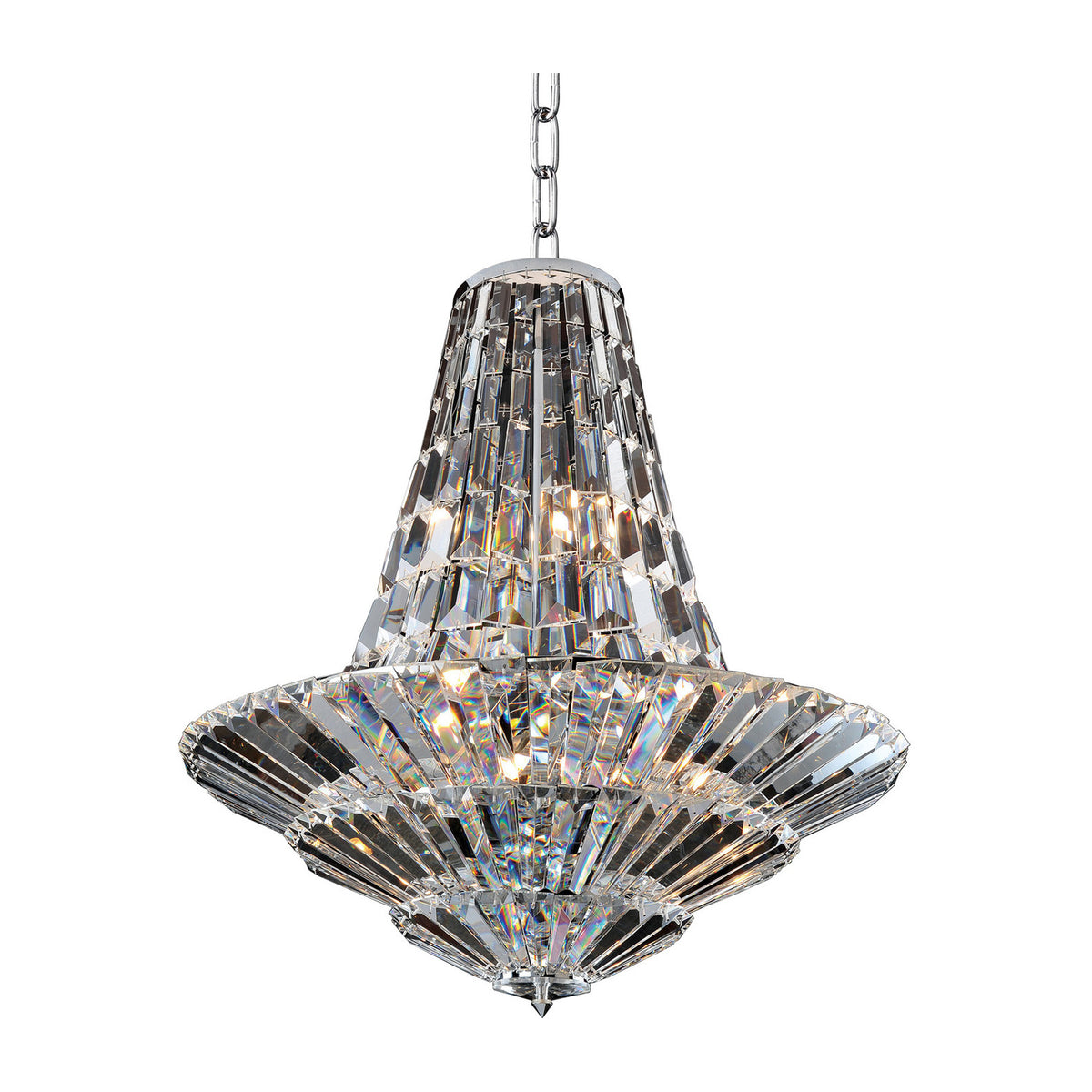 34'' Auletta 18 Light Chrome Chandelier