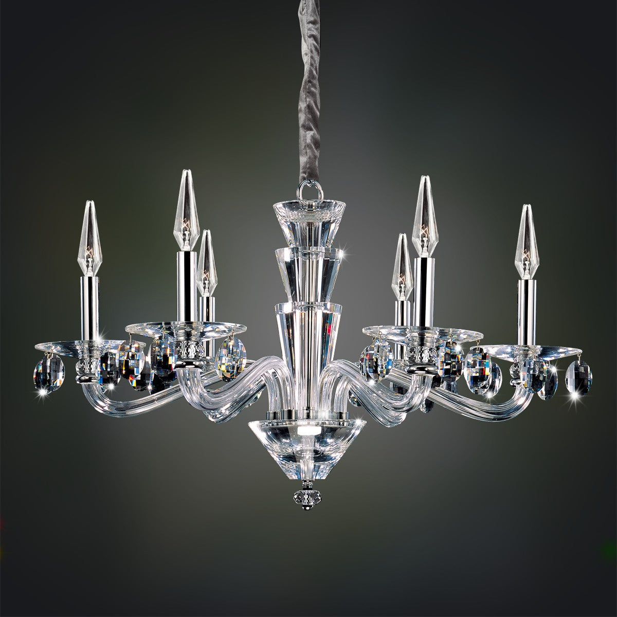 17.5'' Fanshawe 6 Light Chrome Chandelier
