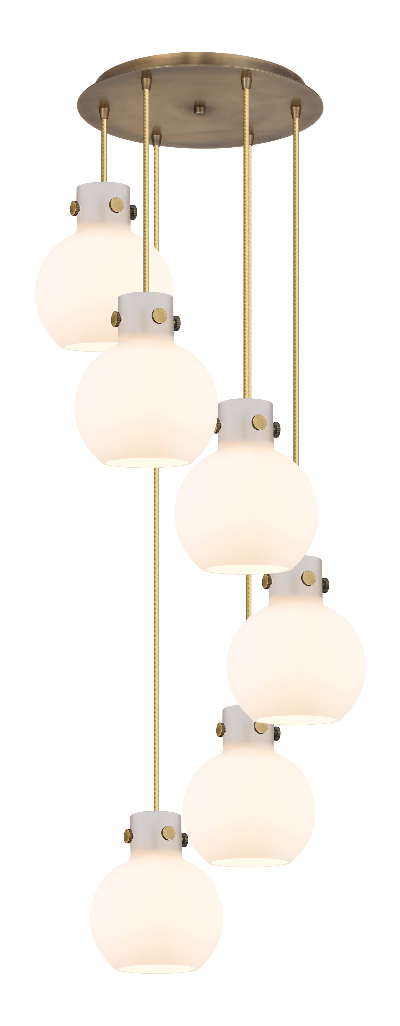 Downtown Urban Multi Pendant Brushed Brass