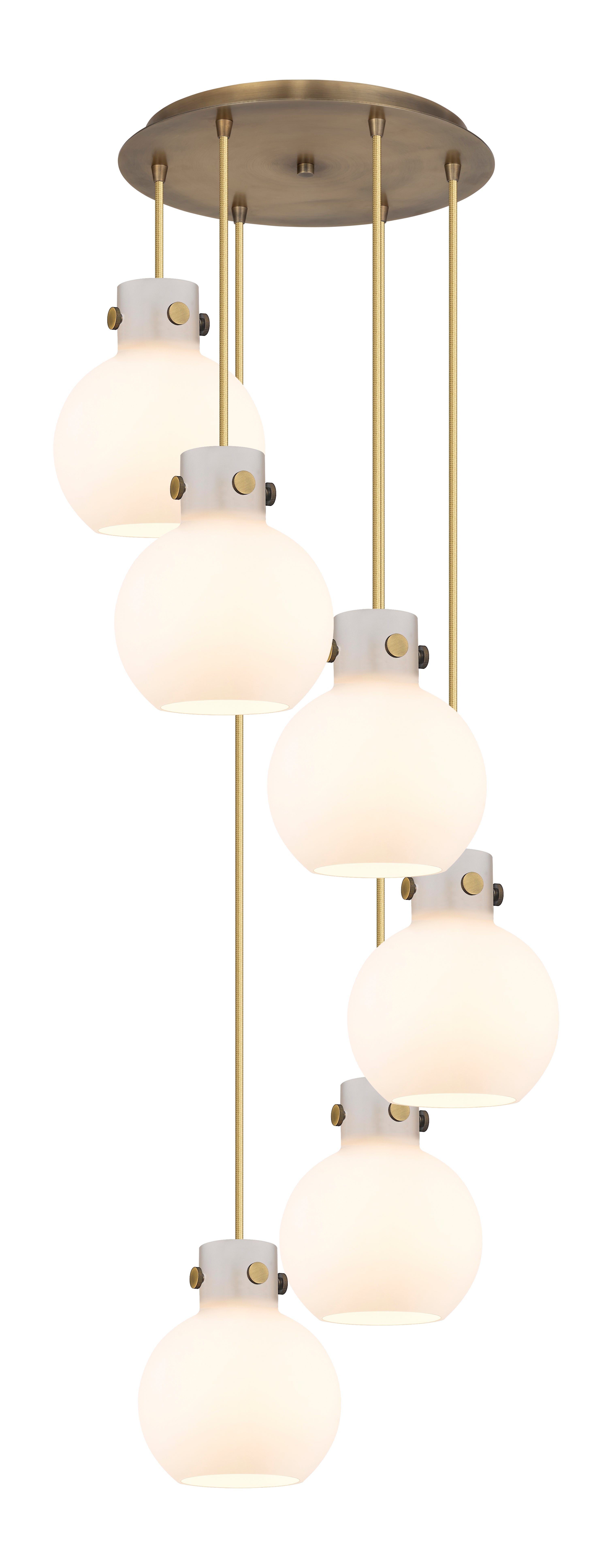 Downtown Urban Multi Pendant Brushed Brass