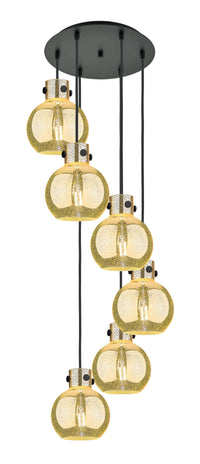 Downtown Urban Multi Pendant Brushed Brass