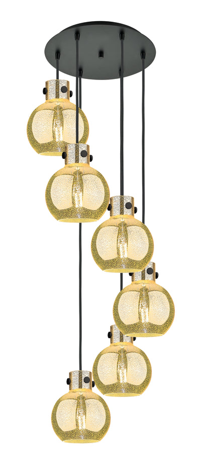 Downtown Urban Multi Pendant Brushed Brass