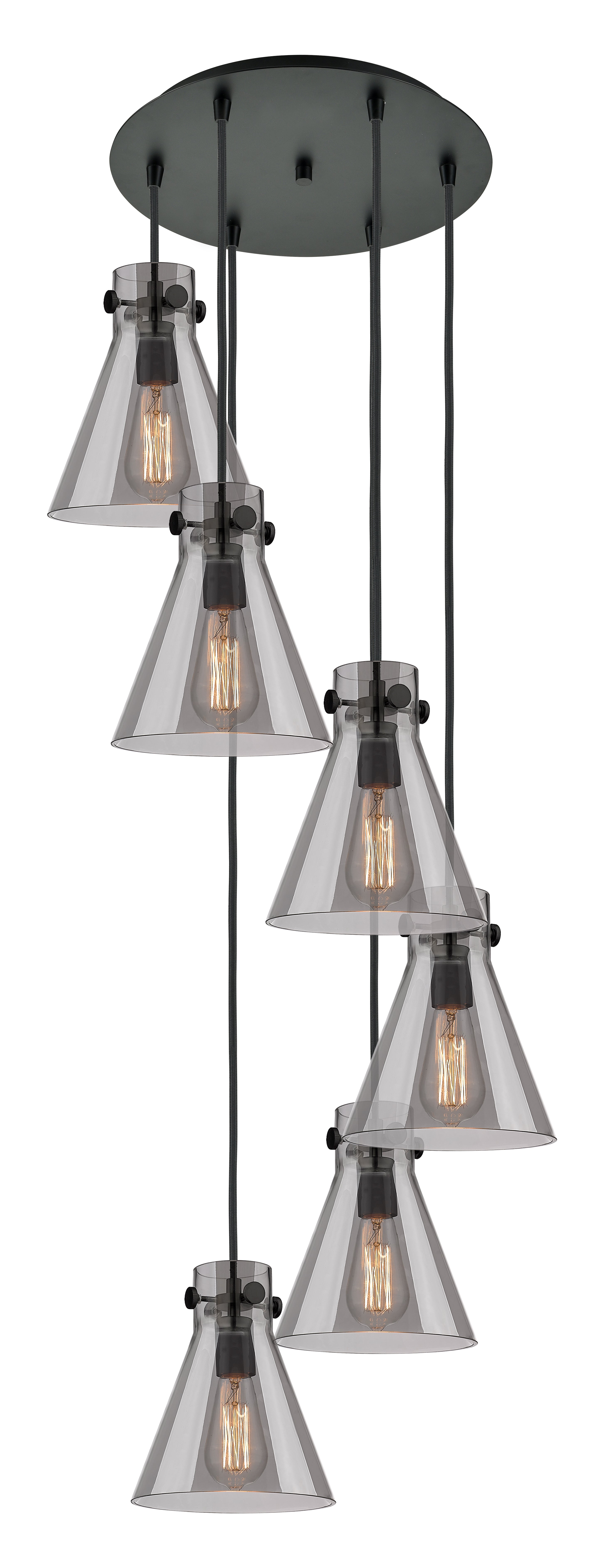 Downtown Urban Multi Pendant Brass Finish