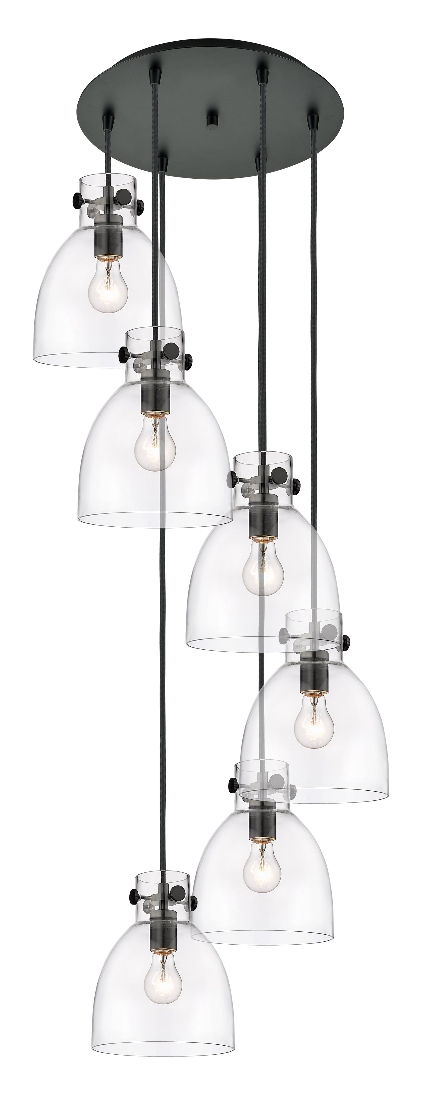 Downtown Urban Multi Pendant Brushed Brass