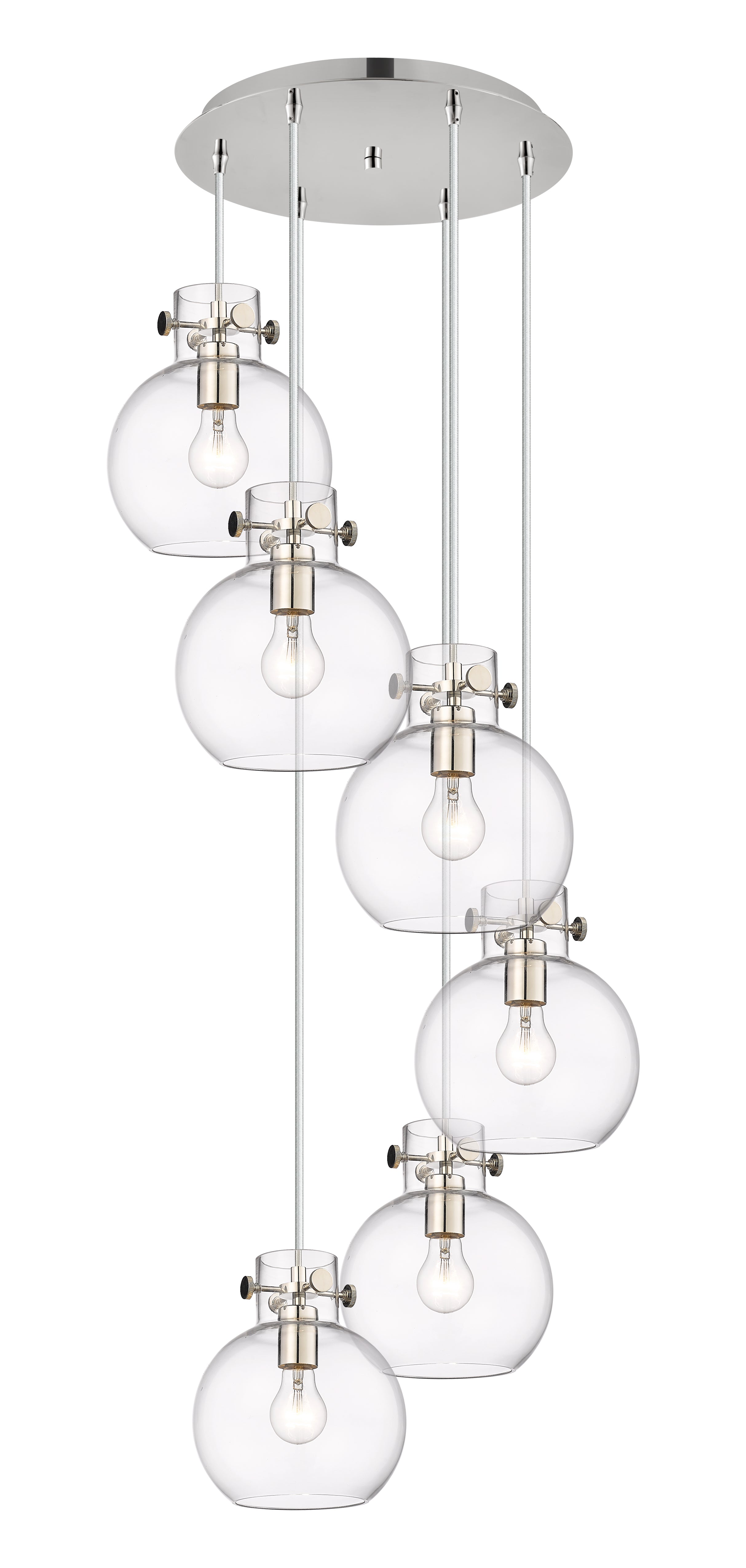 Downtown Urban Multi Pendant Brushed Brass