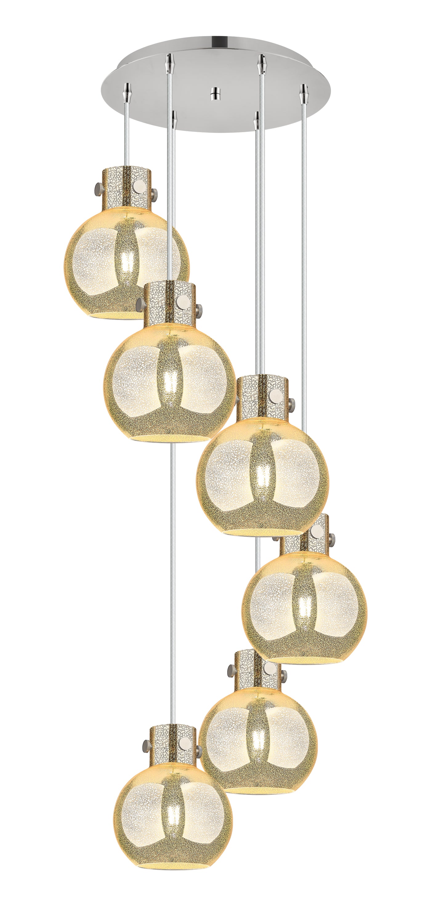 Downtown Urban Multi Pendant Brushed Brass