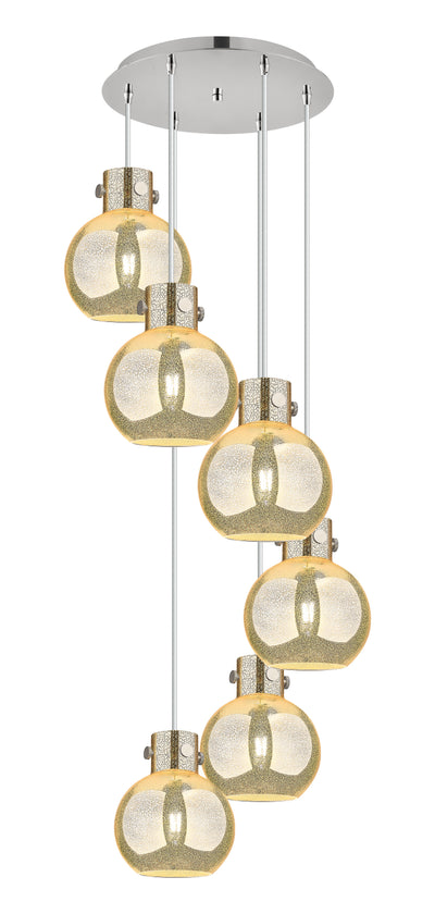 Downtown Urban Multi Pendant Brushed Brass
