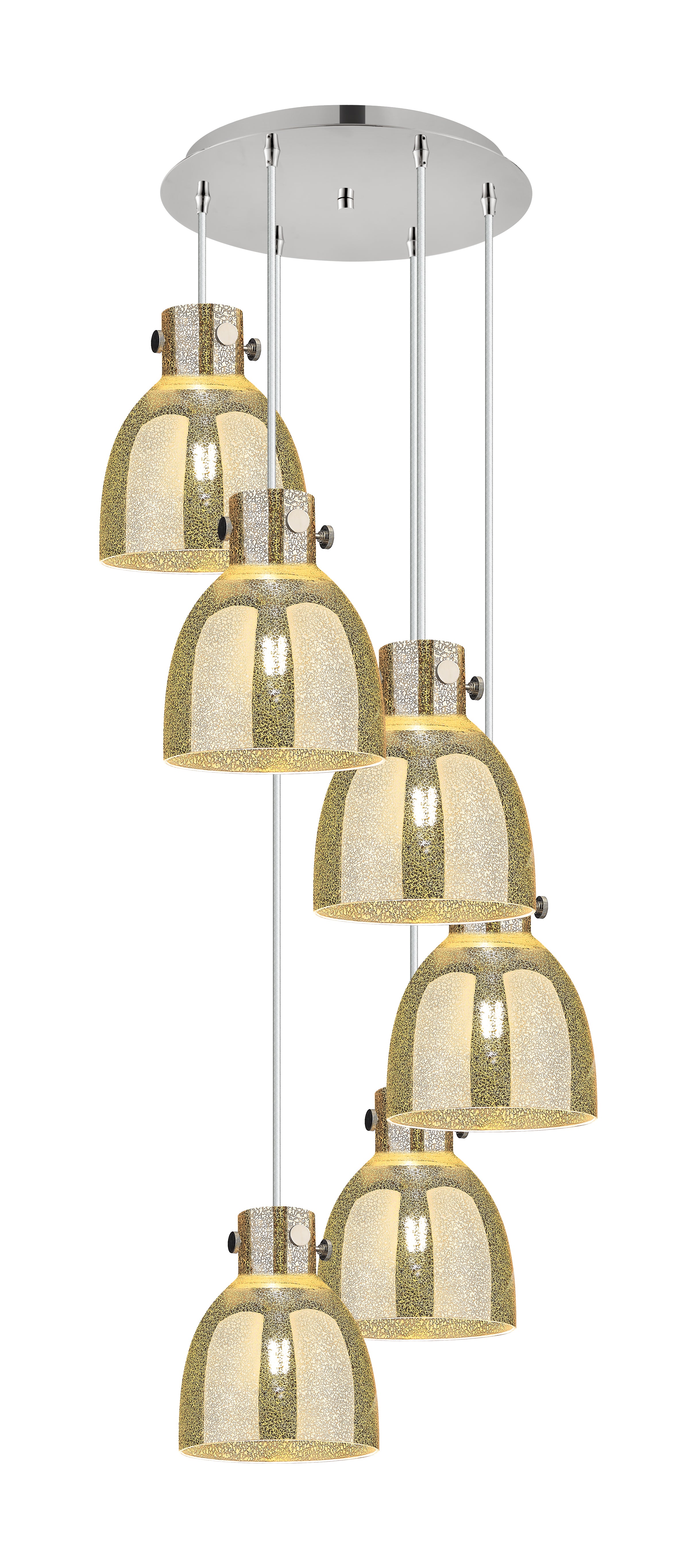 Downtown Urban Multi Pendant Brushed Brass