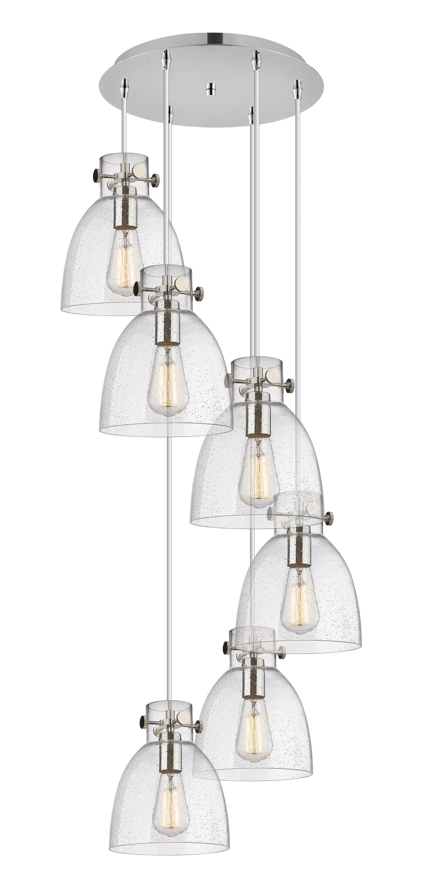 Downtown Urban Multi Pendant Brushed Brass