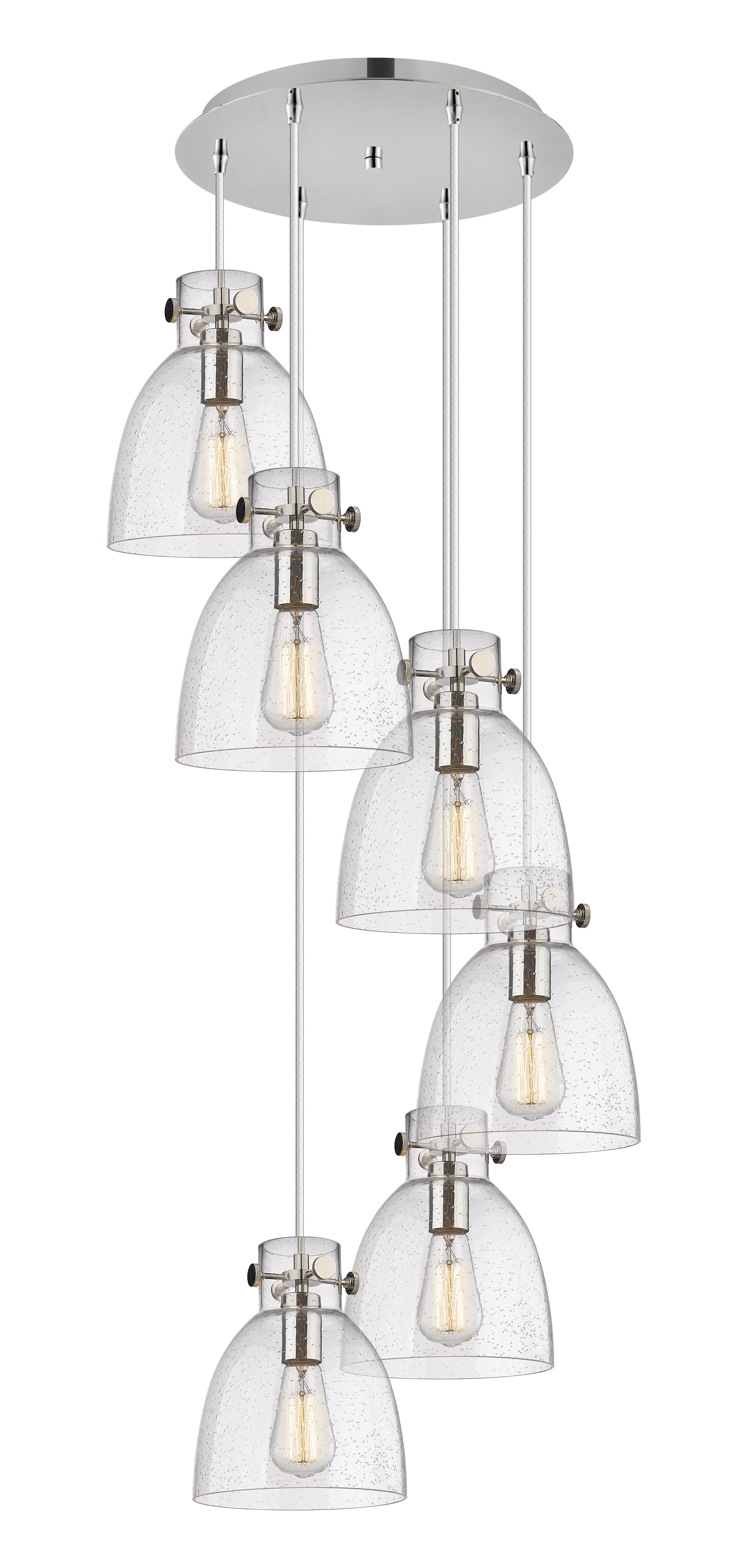 Downtown Urban Multi Pendant Brushed Brass