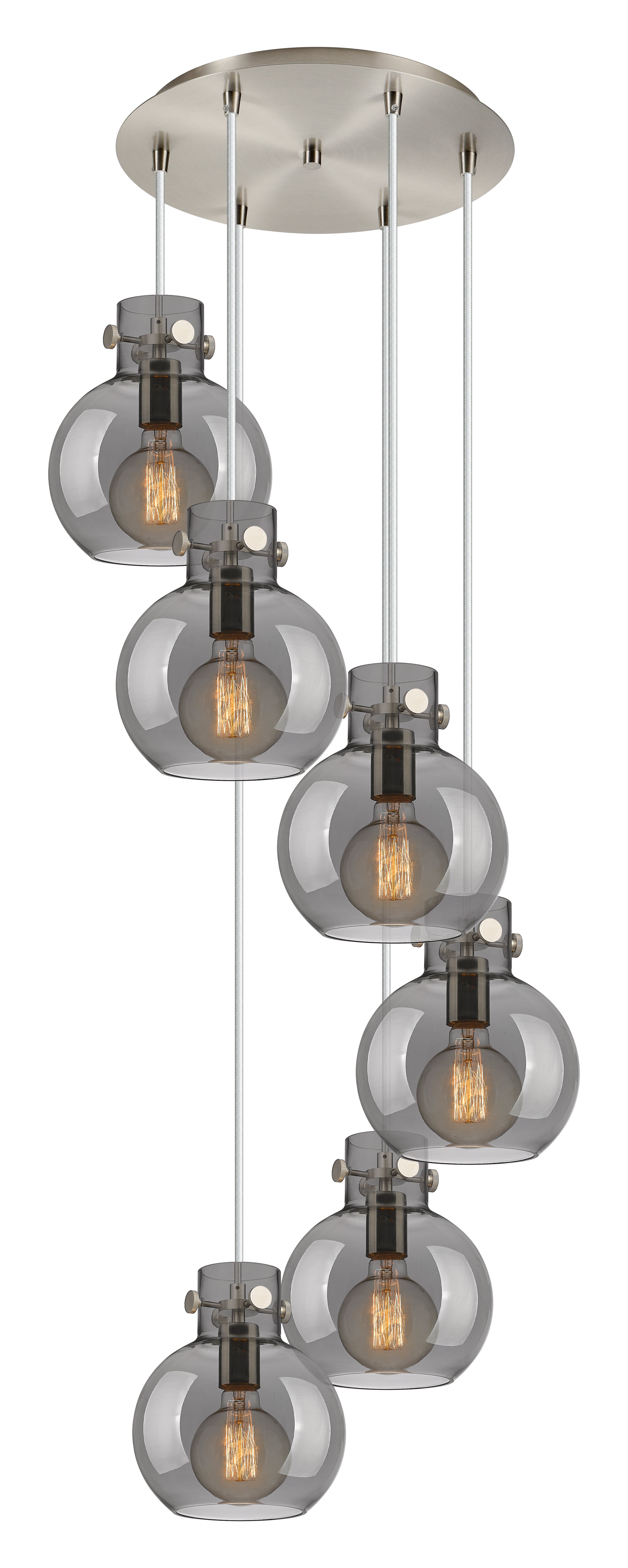 Downtown Urban Multi Pendant Brushed Brass