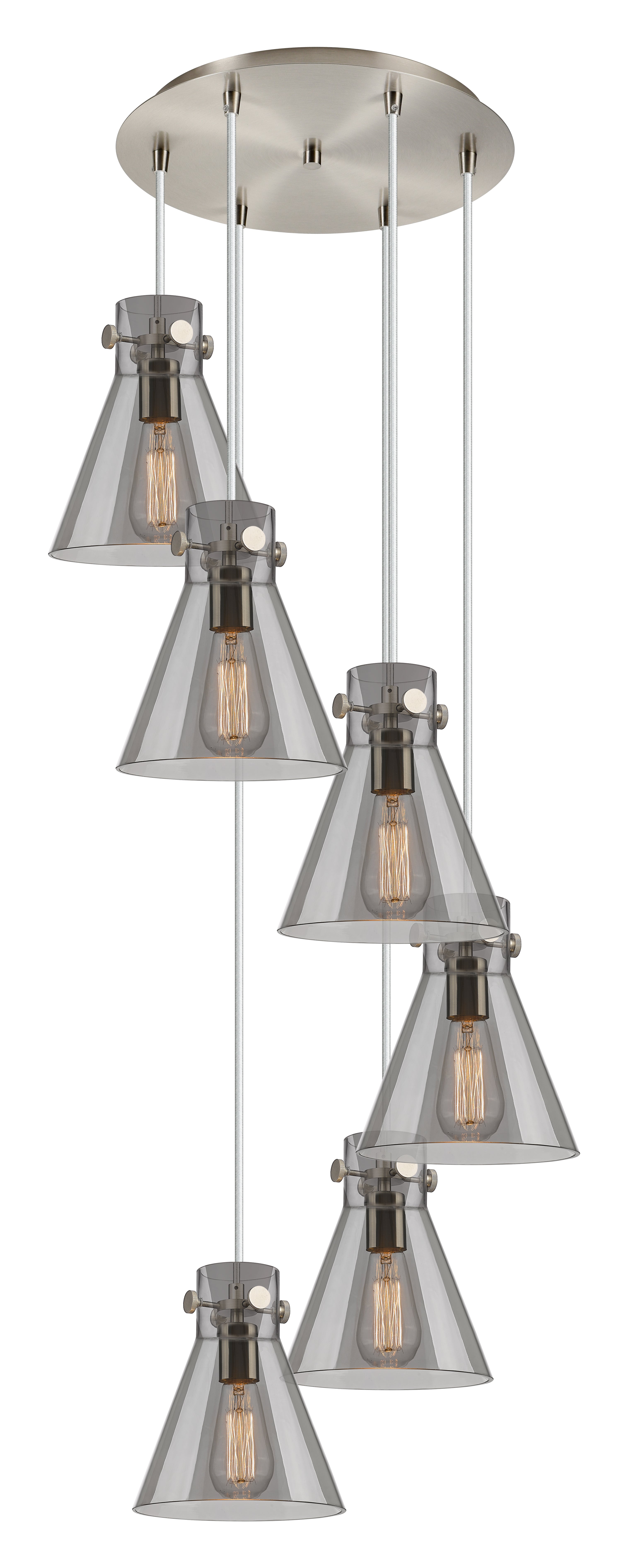 Downtown Urban Multi Pendant Brass Finish