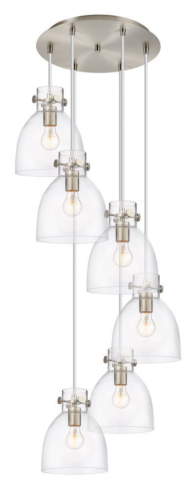 Downtown Urban Multi Pendant Brushed Brass