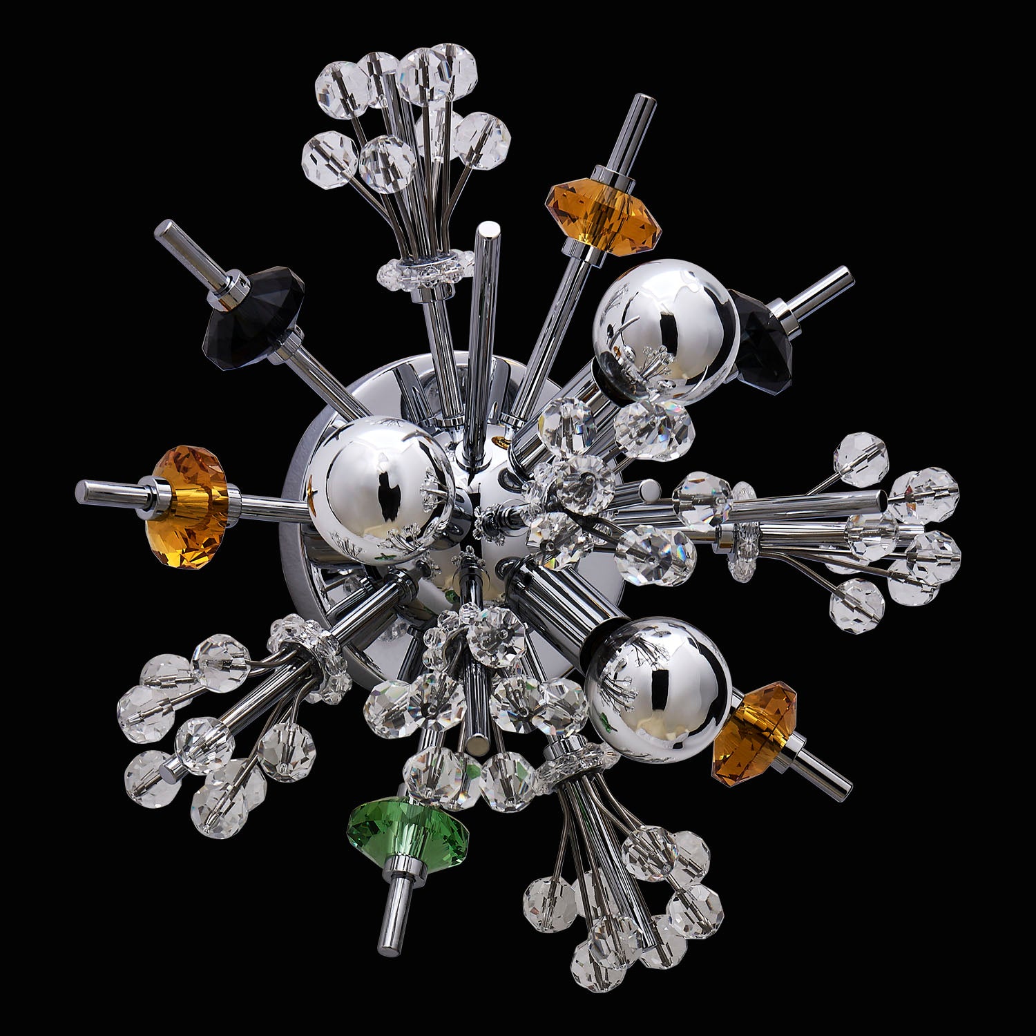 13'' Constellation Colorata 3 Light Chrome Wall Sconce
