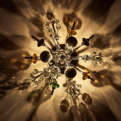 13'' Constellation Colorata 3 Light Chrome Wall Sconce