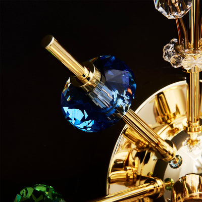 13'' Constellation Colorata 3 Light 18k Gold Wall Sconce