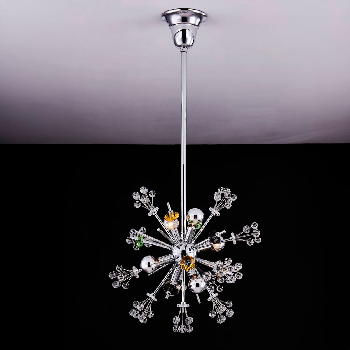 13'' Constellation Colorata 6 Light Chrome Pendant