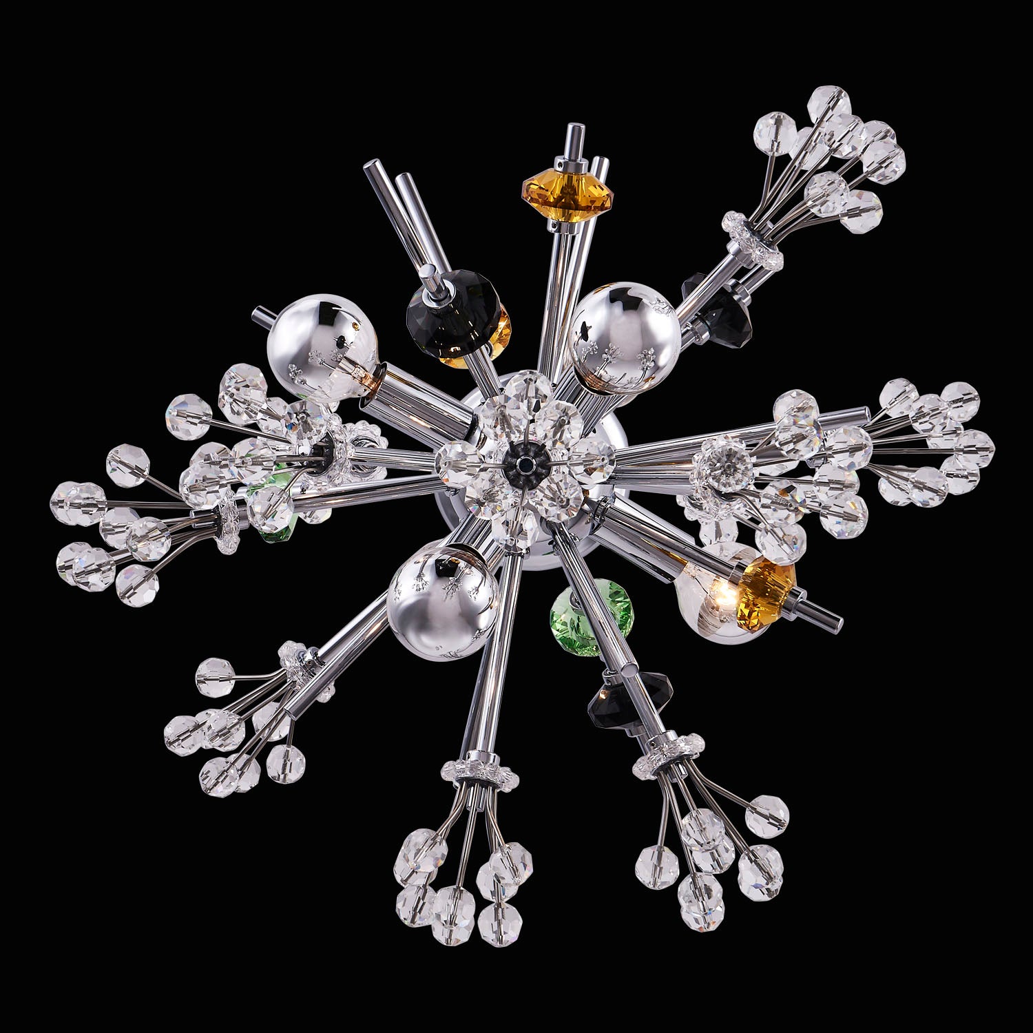 13'' Constellation Colorata 6 Light Chrome Pendant