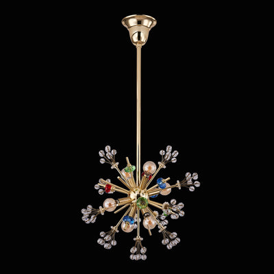 13'' Constellation Colorata 6 Light 18k Gold Pendant