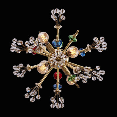 13'' Constellation Colorata 6 Light 18k Gold Pendant
