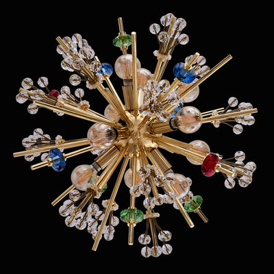 19'' Constellation Colorata 10 Light 18k Gold Pendant