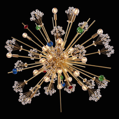 27'' Constellation Colorata 30 Light 18k Gold Chandelier