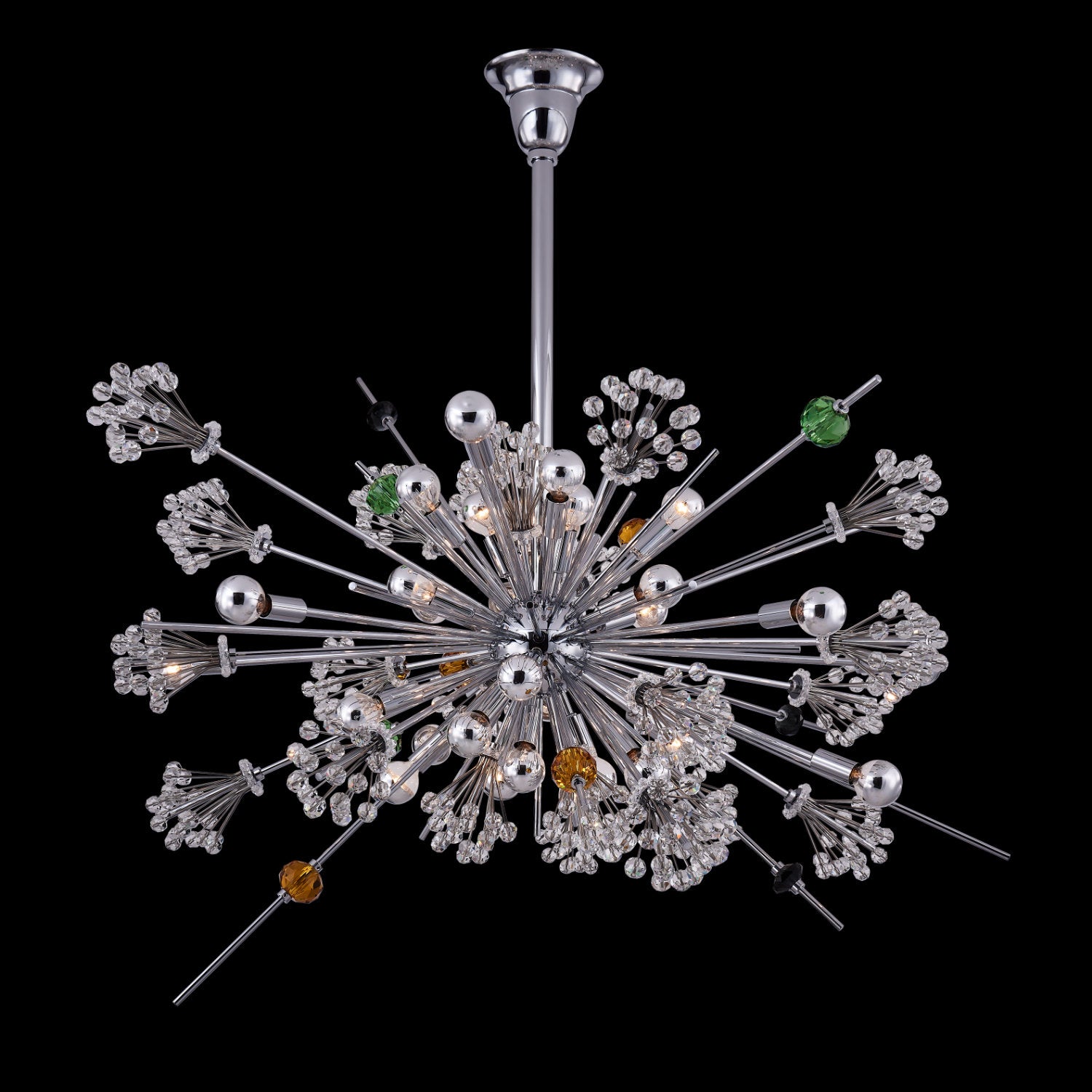 39'' Constellation Colorata 30 Light Chrome Chandelier