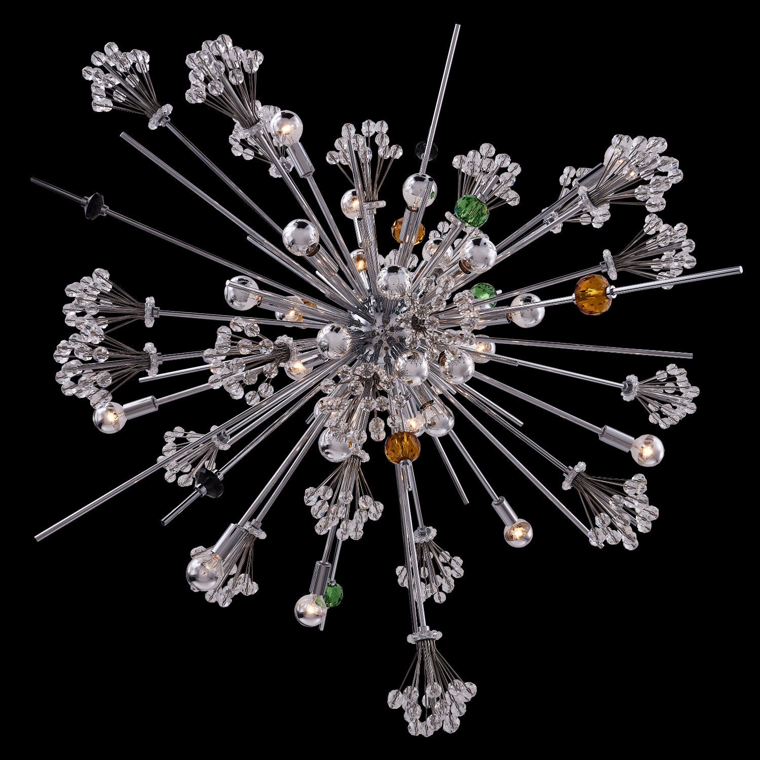 39'' Constellation Colorata 30 Light Chrome Chandelier