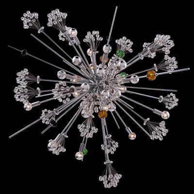 39'' Constellation Colorata 30 Light Chrome Chandelier