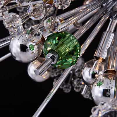 39'' Constellation Colorata 30 Light Chrome Chandelier