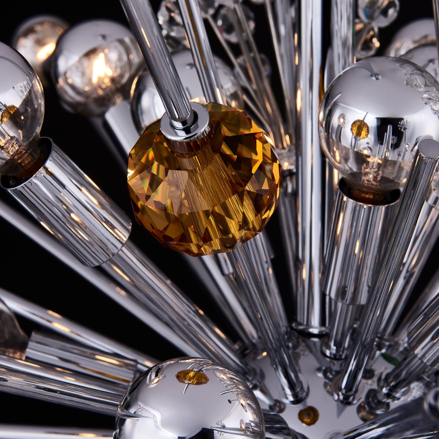 39'' Constellation Colorata 30 Light Chrome Chandelier