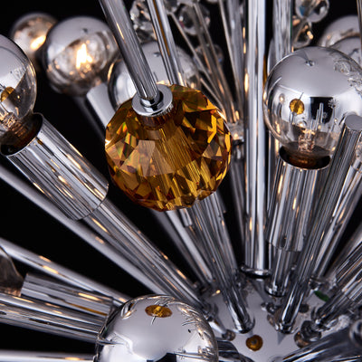 39'' Constellation Colorata 30 Light Chrome Chandelier
