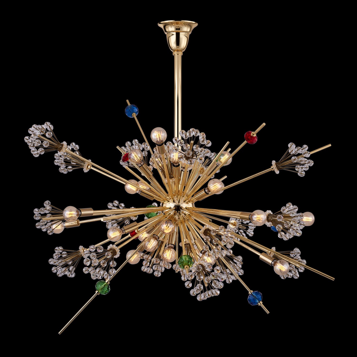 39'' Constellation Colorata 30 Light 18k Gold Chandelier