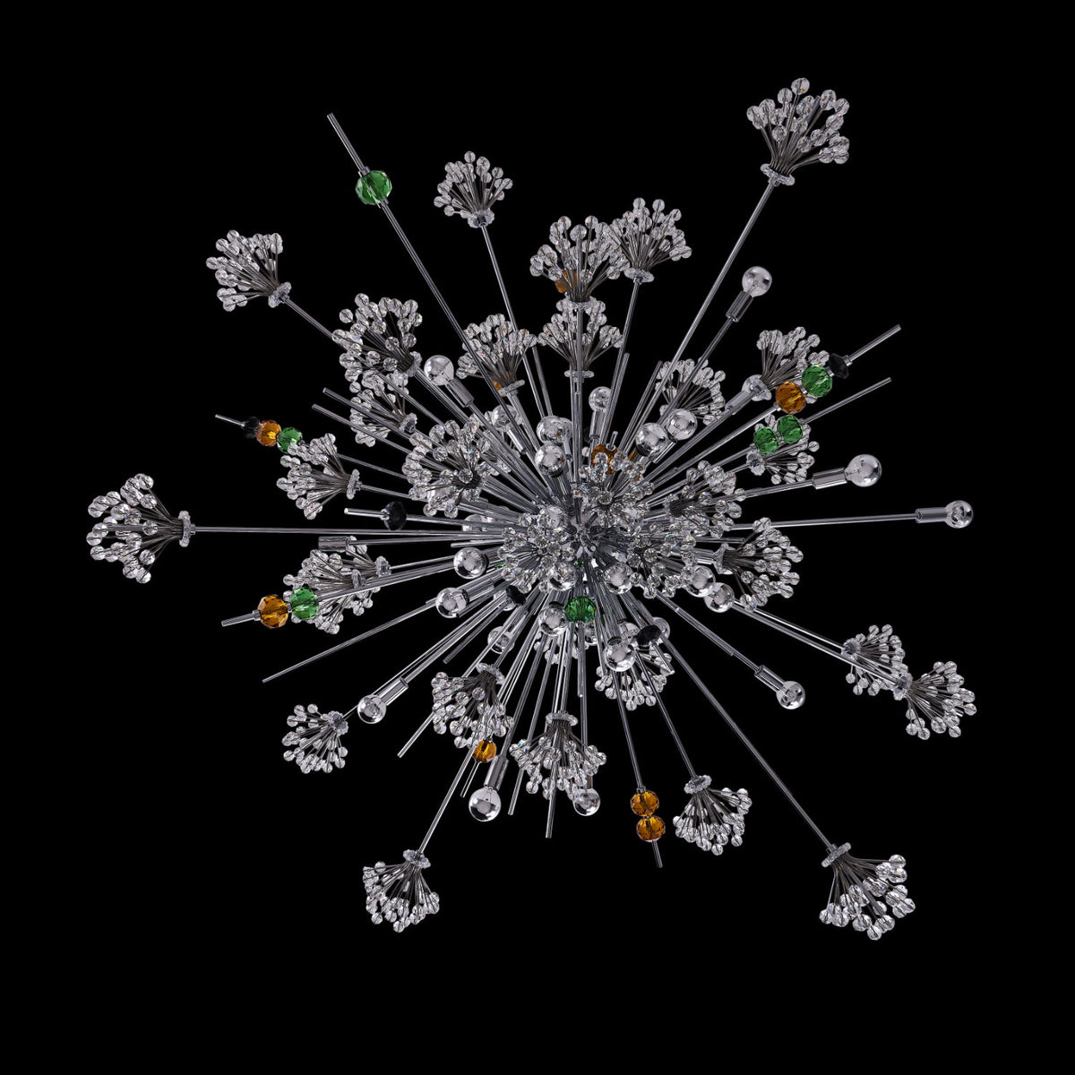 29'' Constellation Colorata 46 Light Chrome Chandelier