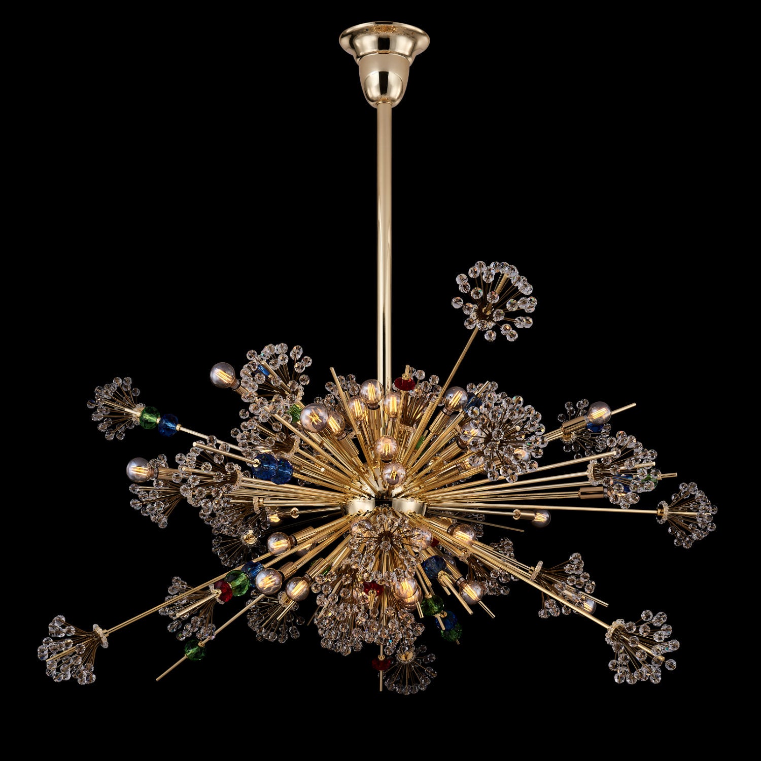 29'' Constellation Colorata 46 Light 18k Gold Chandelier