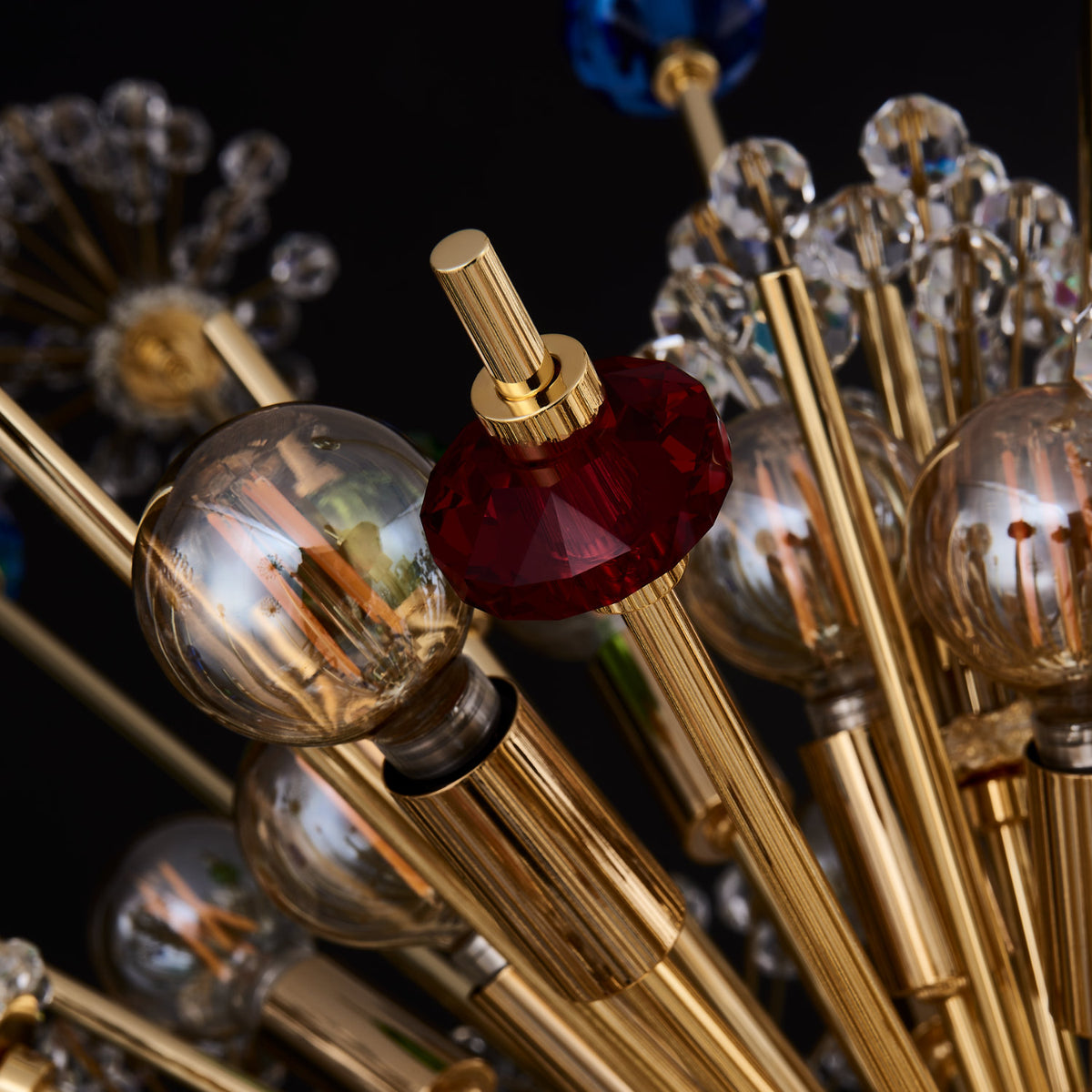 29'' Constellation Colorata 46 Light 18k Gold Chandelier