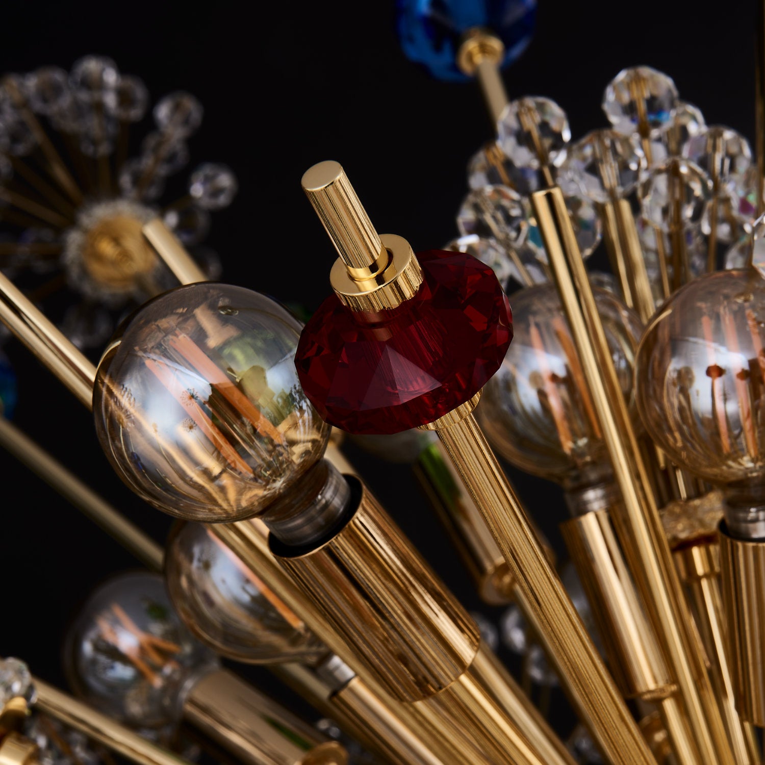 29'' Constellation Colorata 46 Light 18k Gold Chandelier