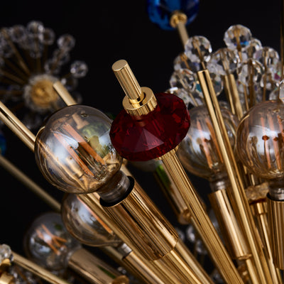 29'' Constellation Colorata 46 Light 18k Gold Chandelier