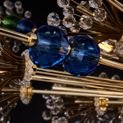 29'' Constellation Colorata 46 Light 18k Gold Chandelier